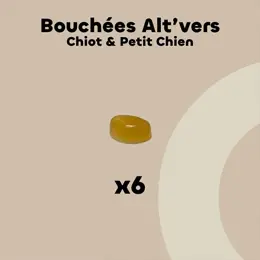 Biovetol - Alimentaire Bien-Être - Bouchées Alt'vers Petit Chien Bio <20kg - 6 bouchées
