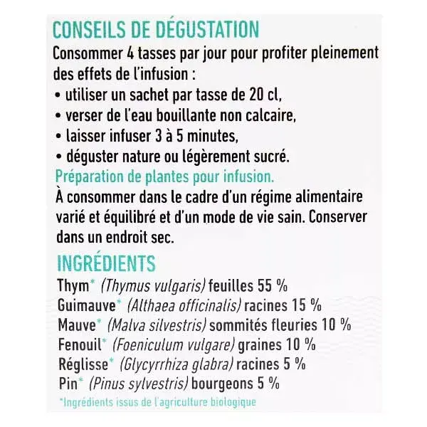 Dayang Respiratory Infusion Organic 20 sachets