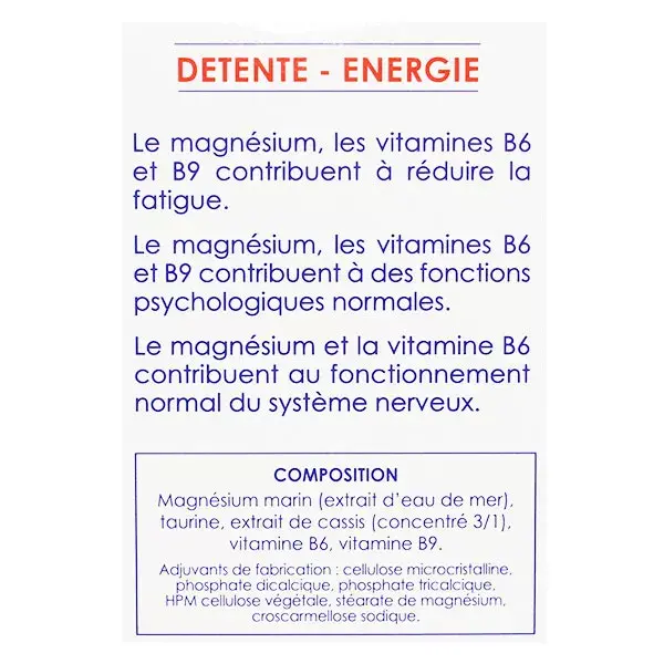 Nutrigée Magnésium Marin Taurine 60 comprimés