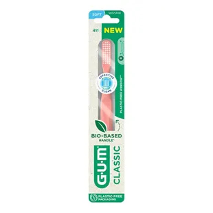 GUM spazzolino denti Classic Soft 4 righe Grande testa ref 411