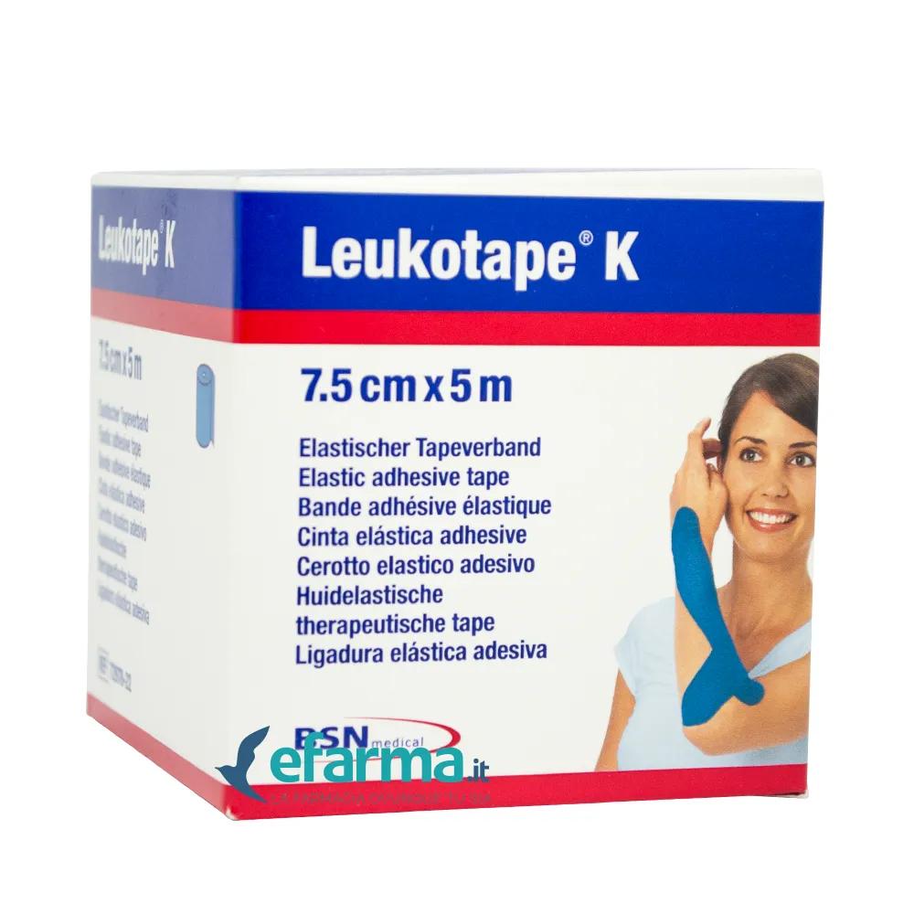 Leukotape K Cerotto Elastico Taping Blu 7.5cm x 5m