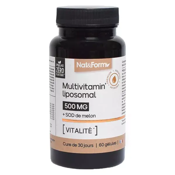 Nat & Form Vitamins & Minerals Multivitamin' Liposomal 60 vegetable capsules