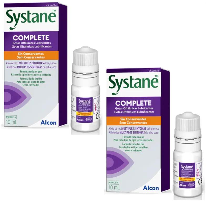 Systane Complete Gouttes Lubrifiantes pour les Yeux 2x10 ml