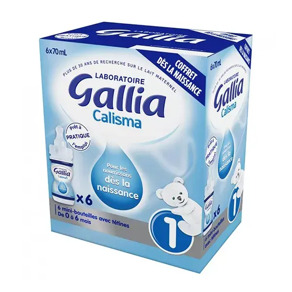 Gallia Calisma 1st Age Milk Baby Box Set 6 x 70ml 
