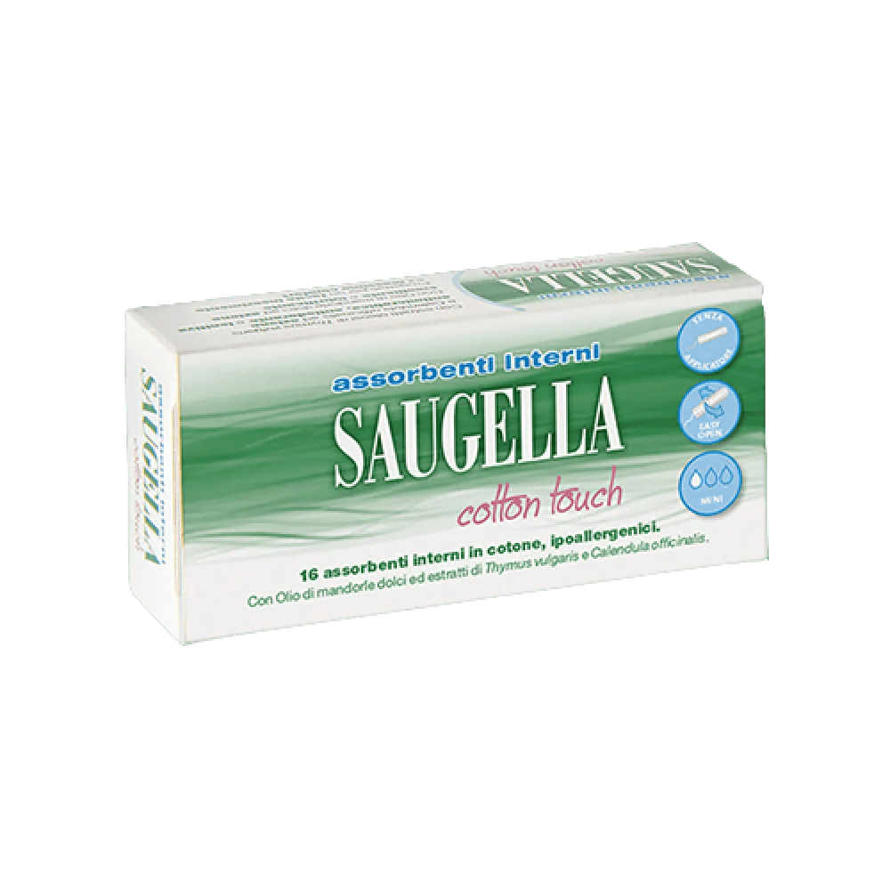 Saugella Cotton Touch Mini Assorbenti Interni 16 Pezzi