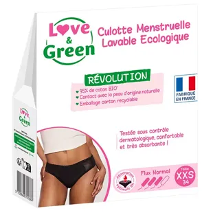 Love & Green Culottes Hypoallergéniques Taille 5 (12-18 Kg) - 18 Culottes Écologiques Jetables