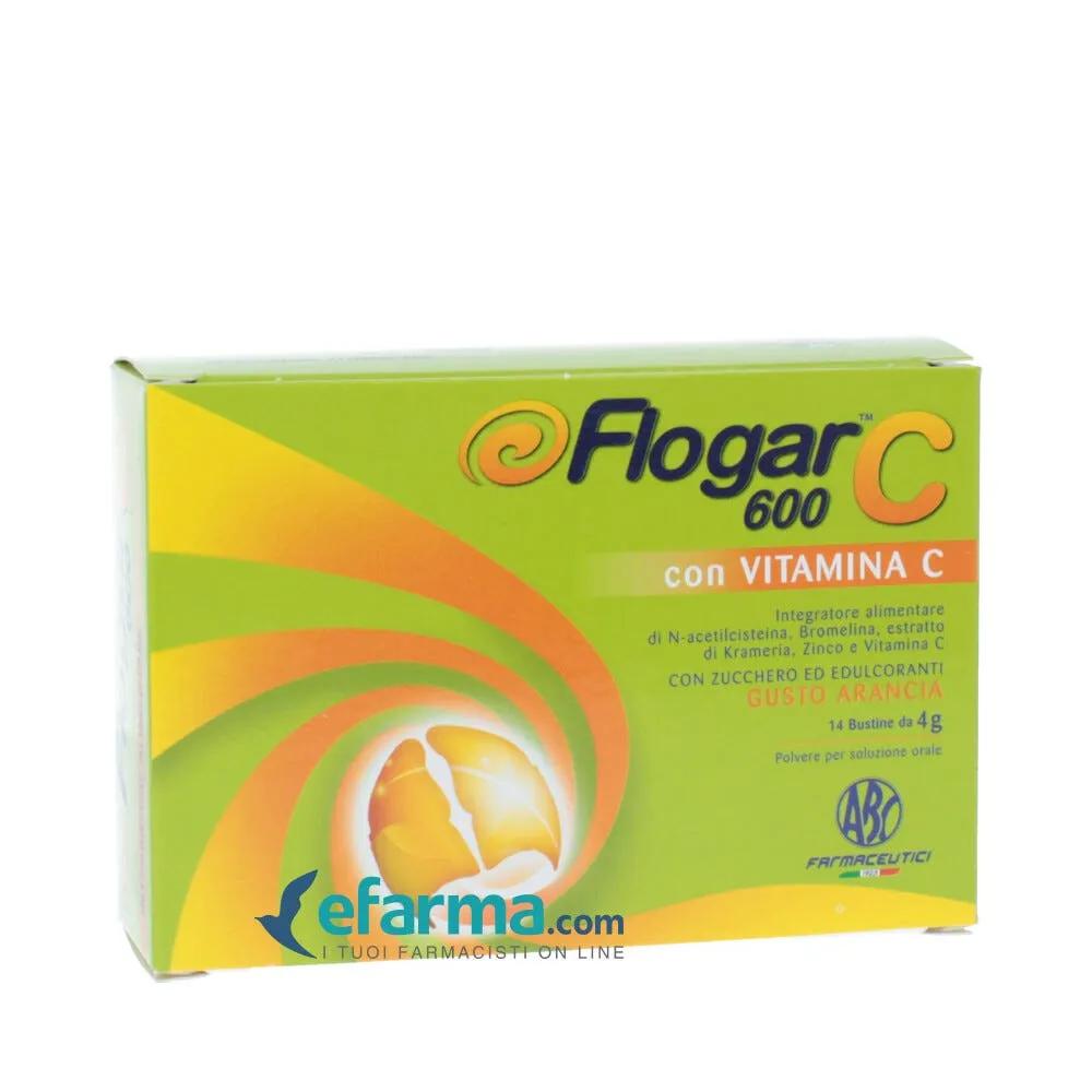 Flogar C 600 Integratore Benessere Vie Respiratorie 14 Bustine