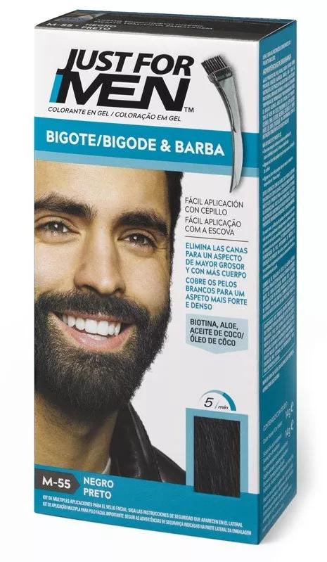 Just For Men Bigote, Barba e Patillas Para El Homem Cor Preto