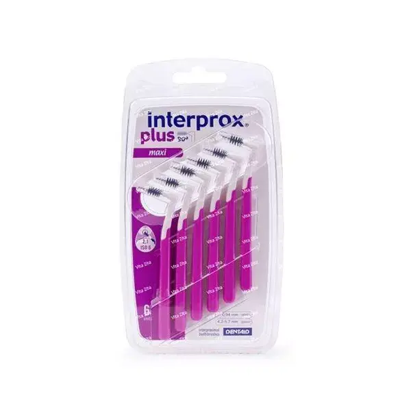  Interprox Plus Brushes Maxi Purple pack of 6