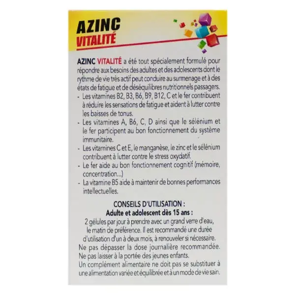 Azinc form & vitality 120 softgels