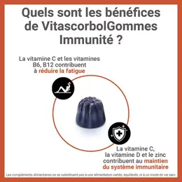 Vitascorbol Gommes Immunitaire 50 gommes