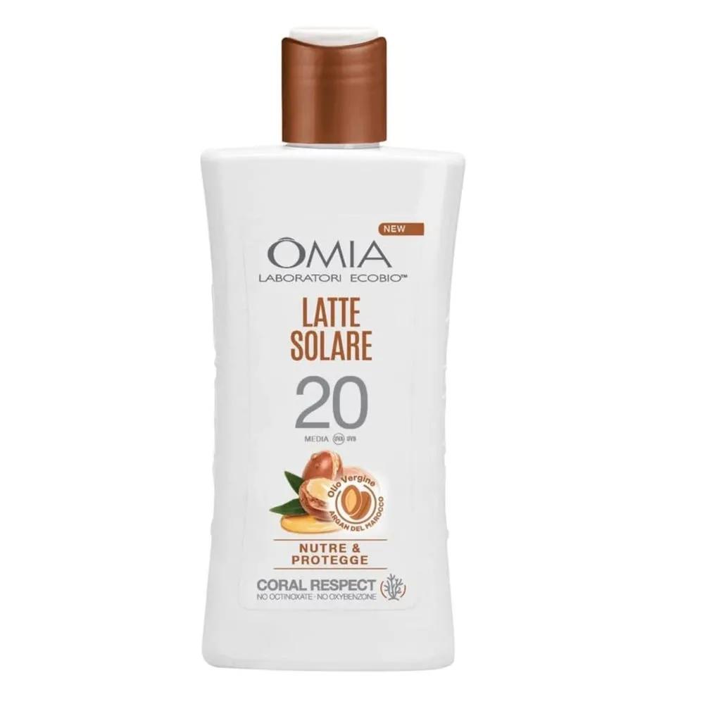 Omia Latte Solare Argan Del Marocco Spf20 Nutre e Protegge 200 Ml