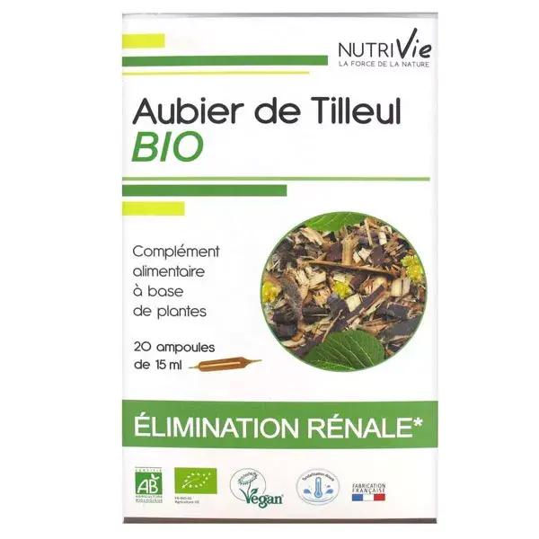 Nutrivie  Aubier de Tilleul Bio 20 ampoules