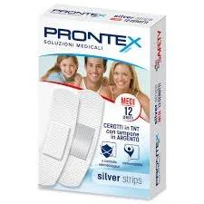 Safety Prontex Silver Strips Cerotti Misura M 12 Pezzi