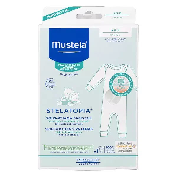 Mustela Stelatopia Pijama Calmante Pieles Atópicas (6-12 meses) 1 unidad