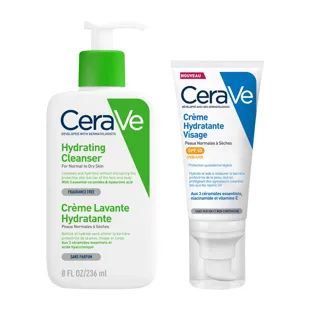 Crema detergente idratante CeraVe 236 ml + protezione solare viso SPF 50