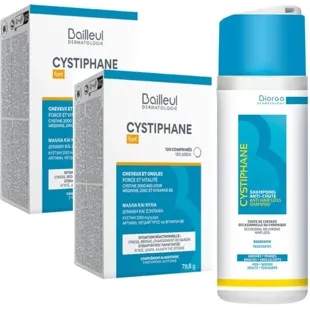 Cystiphane Fort 2x120 Tablets + Anti-Hair Loss Shampoo 200 ml