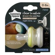 Tommee Tippee Chupete con Forma de Pecho Night 0-6m 2 Uds