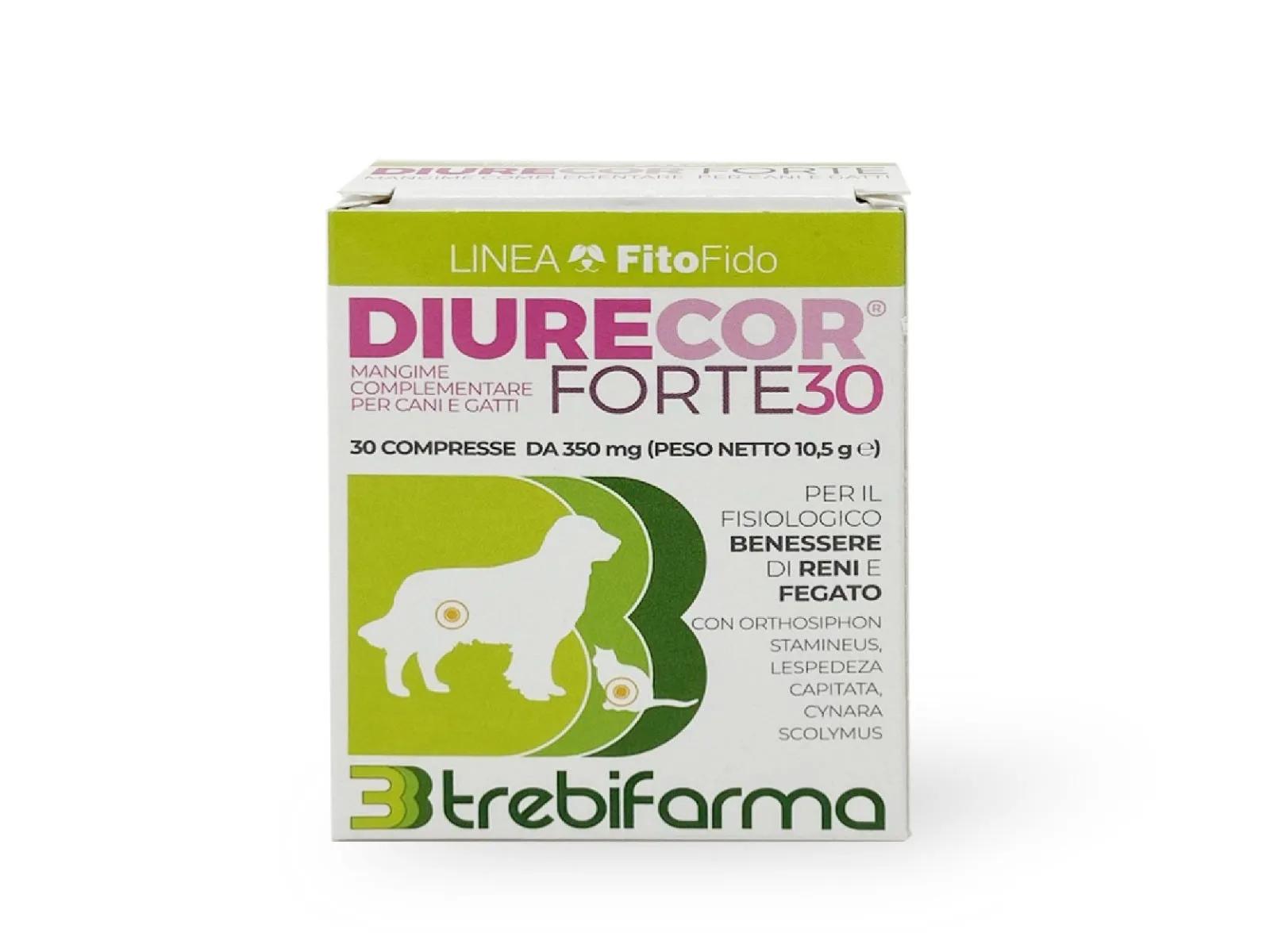 Trebifarma Diurecor Forte Mangime Complementare Diuretico Cani E Gatti 30 Compresse