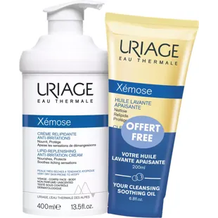 Uriage Xemose Crème Emolliente Universelle 400 ml + Xemose Huile 200 ml