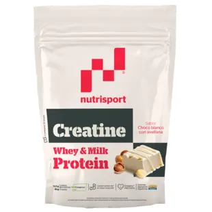 NutriSport WPC Kreatin Weiße Schokolade und Haselnuss 500 gr