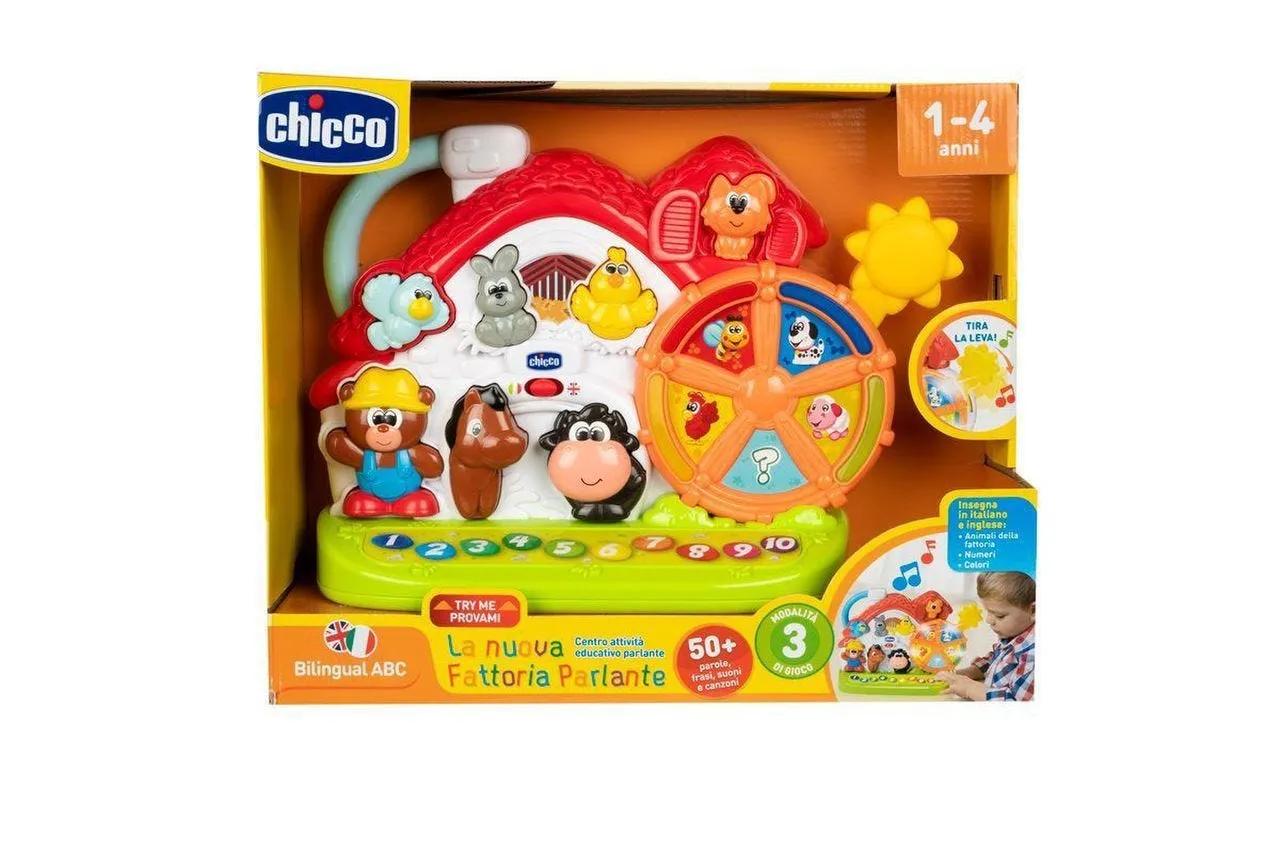 Chicco Nuova Fattoria Parlante ABC Gioco Bilingue ed Educativo Età Consigliata 1-4 Anni