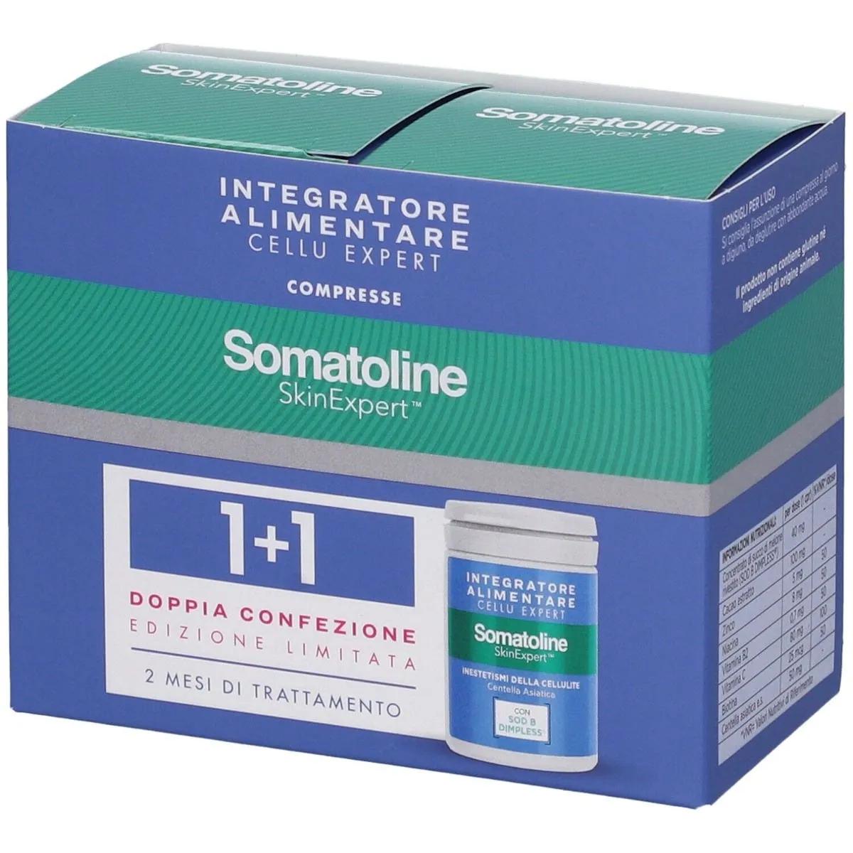 Somatoline Skin Expert Cellu Expert Integratore per Cellulite BIPACCO DA 30 + 30 Compresse