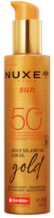 Nuxe Sun Huile Bronzante Or Visage et Corps SPF50 150 ml