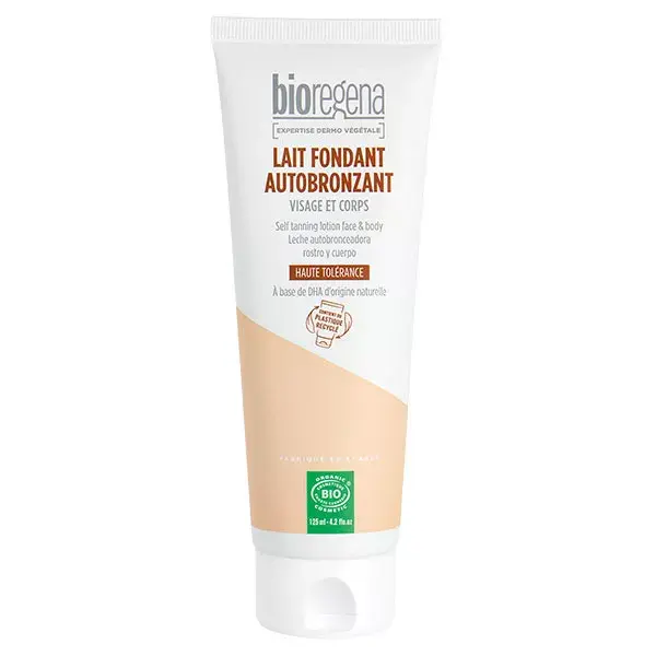 Bioregena Lait Fondant Autobronzant Visage et Corps Bio 125ml