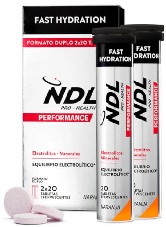 NDL Pro-Health Quick Hydration Orange 2x20 Brausetabletten