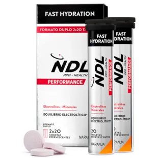 NDL Pro-Health Quick Hydration Orange 2x20 Brausetabletten