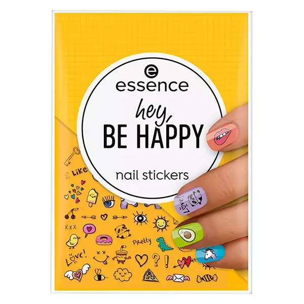 Essence Nail Art Stickers pour Ongles Hey, Be Happy 28 unités