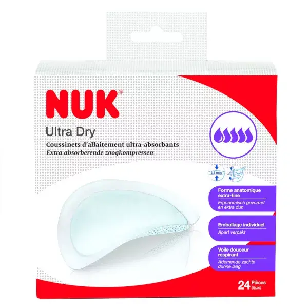 Nuk 24 Almohadas de Lactancia Ultra Dry