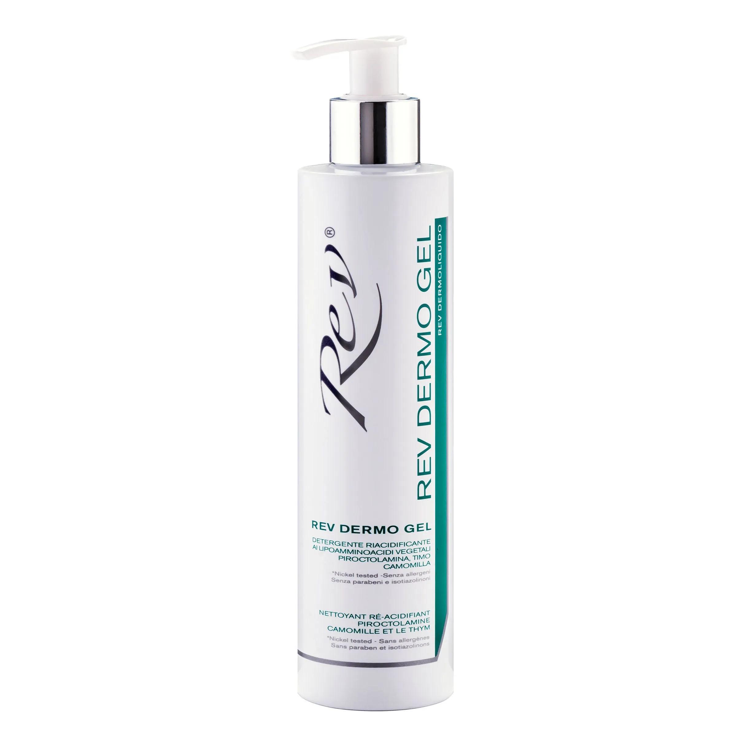 Rev Dermogel Detergente Riacidificante Antisettico Viso e Corpo 250 ml