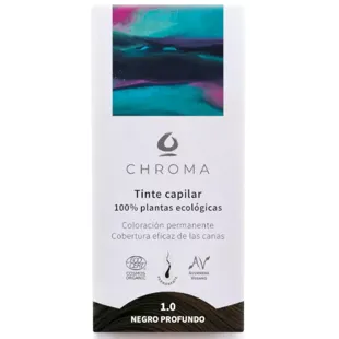 Chroma Tintura de Cabelo Natural Preto Profundo 1.0 500 gr