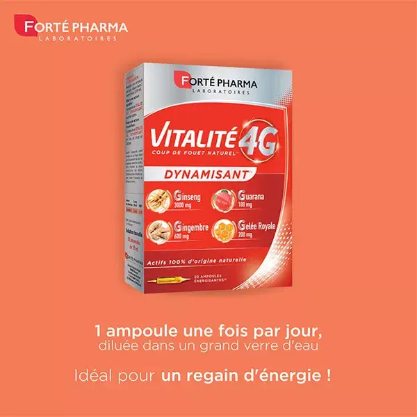 Forte Pharma vitalit 4G Dynamisant 20 lampadine