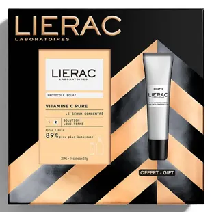Lierac Radiance Routine Cofanetto Regalo di Natale Siero Concentrato Radiance 30 ml + Fluido Correttivo Occhiaie 15 ml