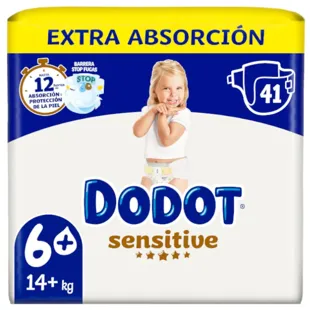 Dodot Couche Sensitive Extra T6 +14kg 44 u.