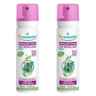 Puressentiel - Spray repellente anti-pidocchi - 2x75ml