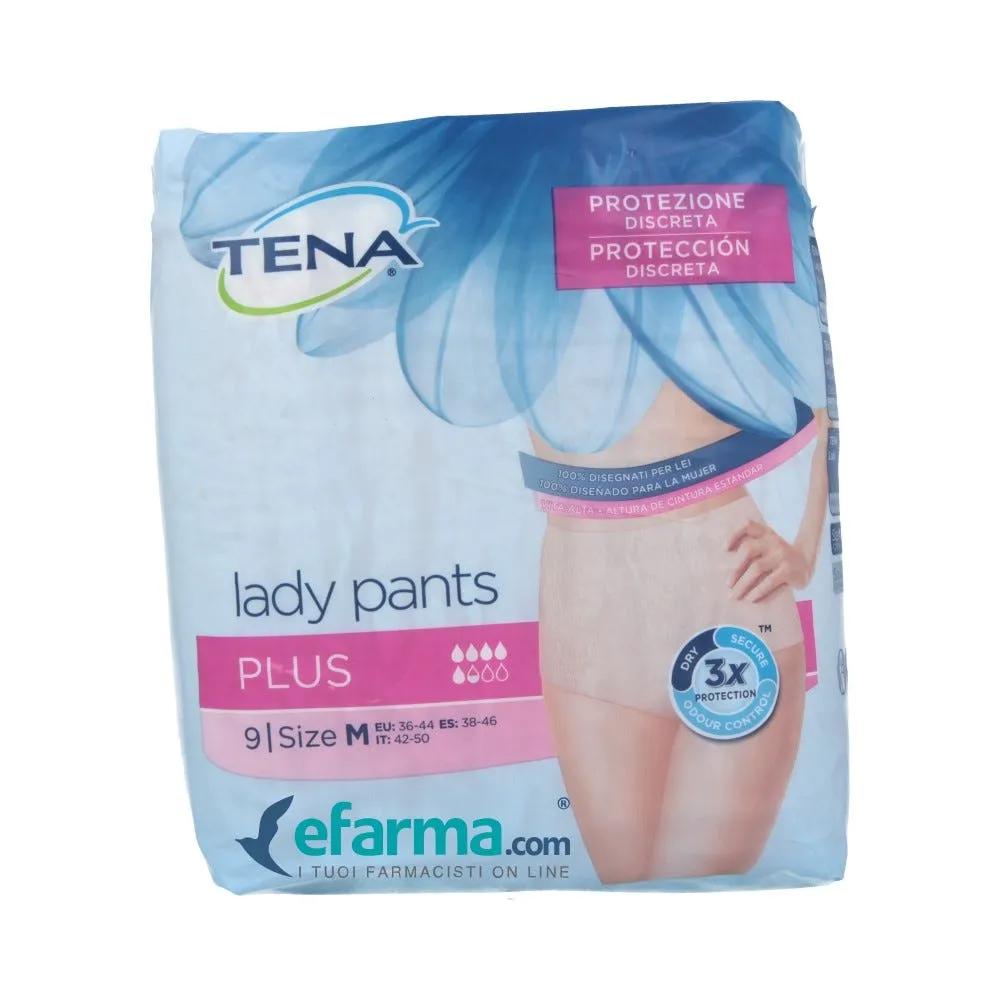 Tena Lady Pants Plus Mutandine Incontinenza Taglia M 9 Pezzi