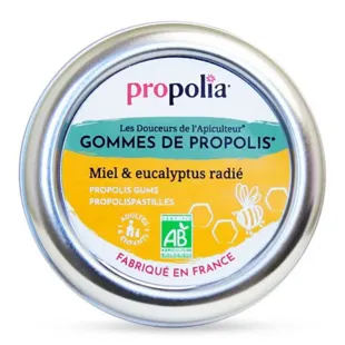 Propolia Bio Propoli, miele e gomme di eucalipto irradiato Lenisce la gola - 45 gr