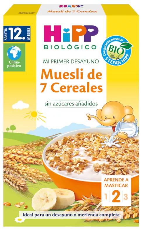 HiPP Bio Mon Premier Petit Déjeuner Muesli aux 7 Céréales +12m 200 gr