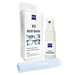 Zeiss Kit Spray Anti-buée 15ml + Tissu Microfibres 