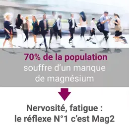 MAG 2 Stick Magnésium et 6 Vitamines B Nervosité Fatigue 30 sticks