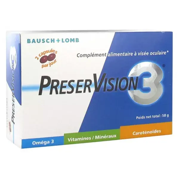 Bausch & Lomb Preservision 3 60 capsules