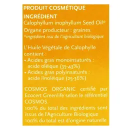 Phytosun Arôms Huile Végétale de Calophylle Bio Nourrit et Adoucit la Peau 50ml