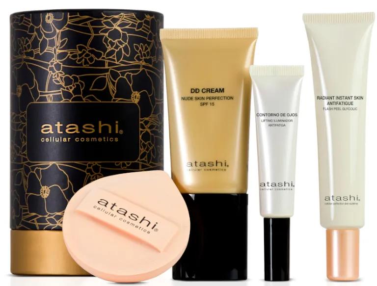 Atashi DD Cream Nude Skin Perfection + Eye Contour + Makeup Brush