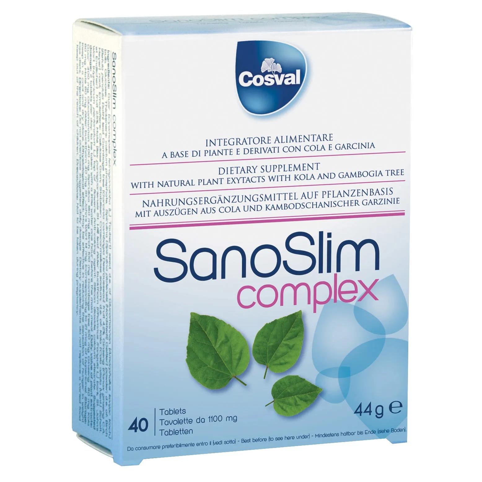 Sanoslim Complex Integratore per Migliorare la Sensazione di Sazietà 40 Tavolette