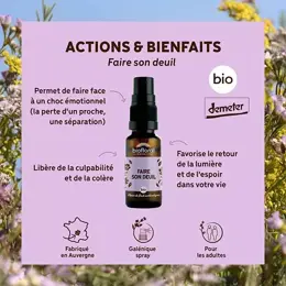 Biofloral Faire Son Deuil Spray Bio Demeter Spray Emotions 20 Ml