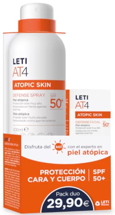 Leti AT4 Facial Sun Protection SPF50+ 50 ml + Spray SPF50+ 200 ml